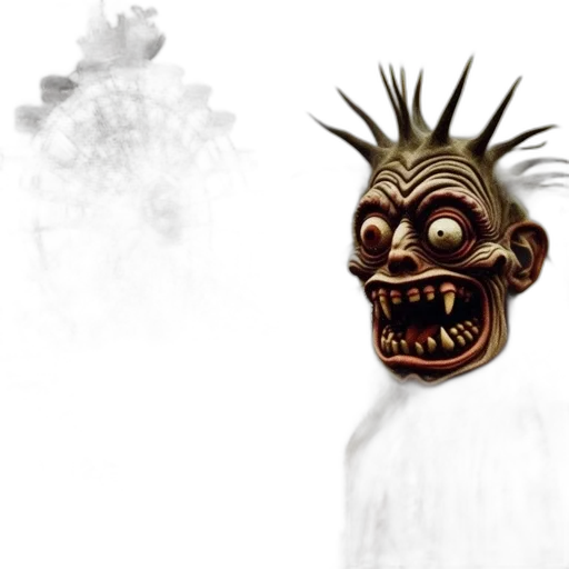 mask, creature, face, staff transparent PNG cut-out