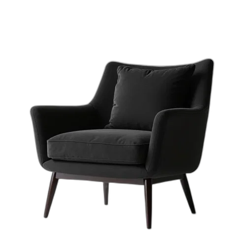 furniture, 3d render, dark, new transparent PNG cut-out