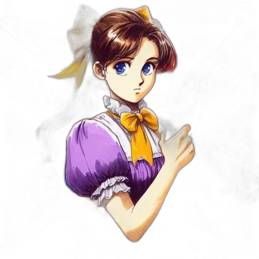 staff, dress, face, anime transparent PNG cut-out