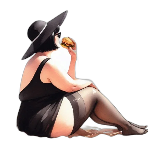 dress, hat, food, concept art transparent PNG cut-out