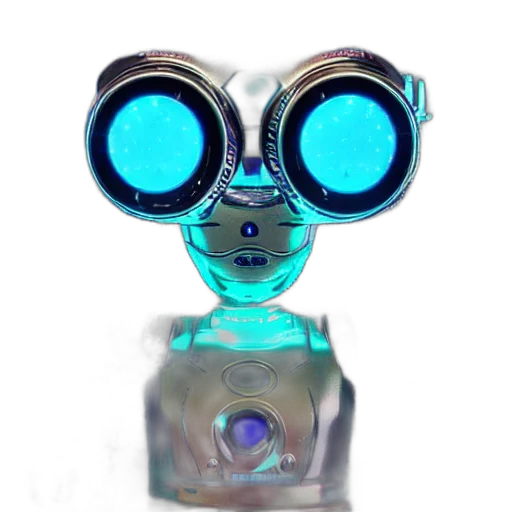 robot, mask, jewelry, staff transparent PNG cut-out