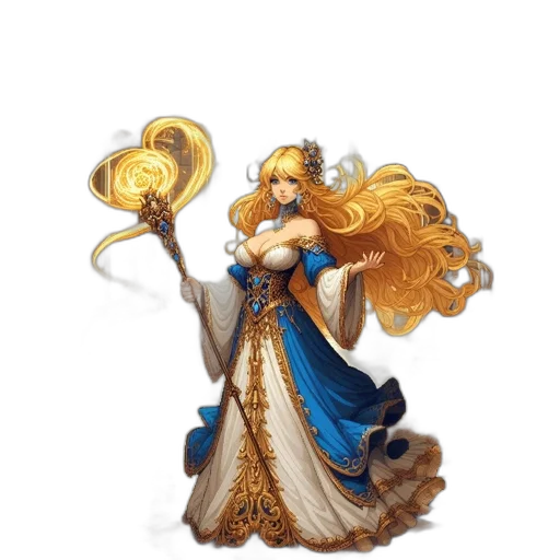staff, dress, fantasy art, concept art transparent PNG cut-out
