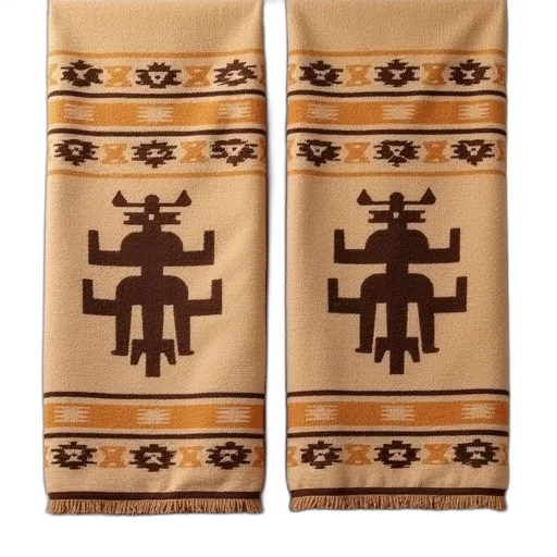 earth tones, southwestern, towel, set transparent PNG cut-out