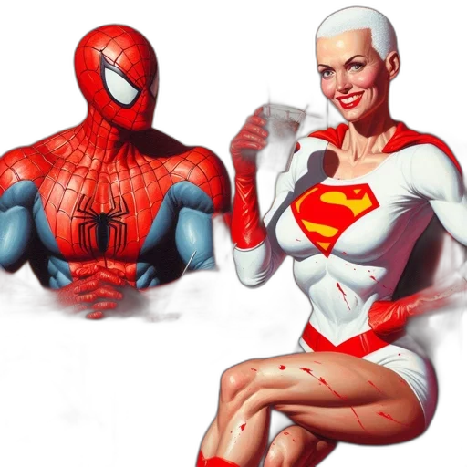 comic book art, concept art, fantasy art, photorealistic transparent PNG cut-out