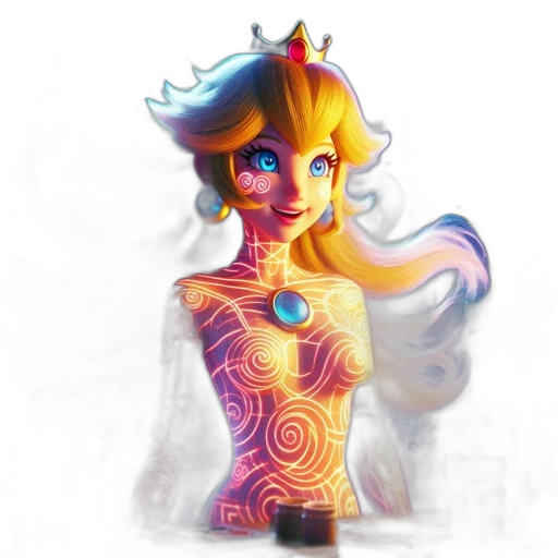 crown, dress, staff, robot transparent PNG cut-out
