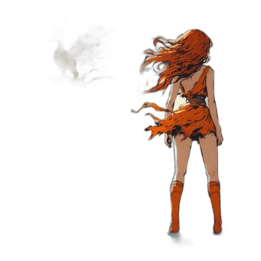 dress, mask, staff, weapon transparent PNG cut-out