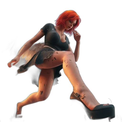 robot, shoes, concept art, 3d render transparent PNG cut-out