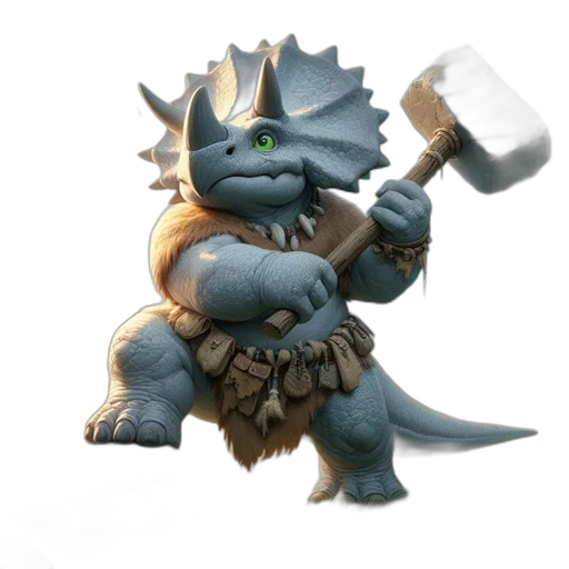dragon, staff, creature, animal transparent PNG cut-out
