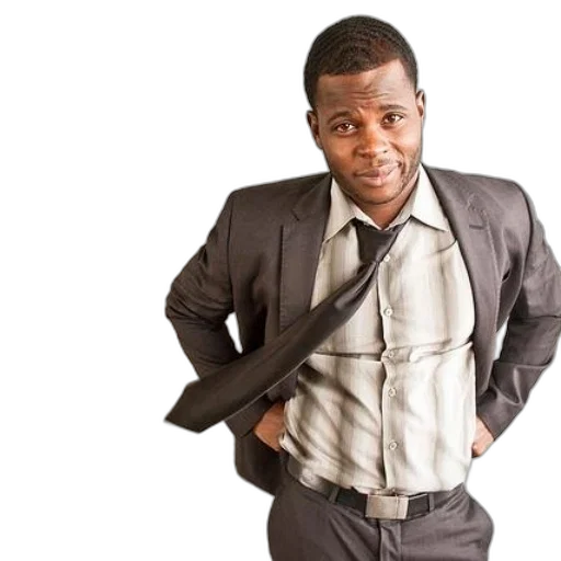 staff, man, suit, his transparent PNG cut-out