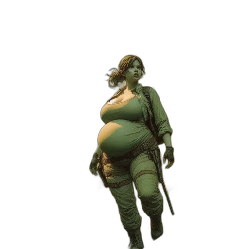 staff, creature, jacket, robot transparent PNG cut-out