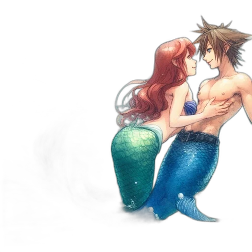 watercolor, concept art, fantasy art, pixel art transparent PNG cut-out
