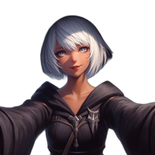 face, staff, jacket, weapon transparent PNG cut-out