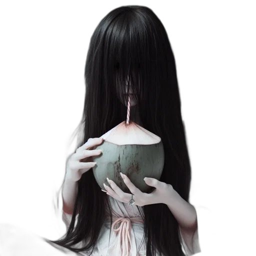 mask, hair, creature, bottle transparent PNG cut-out