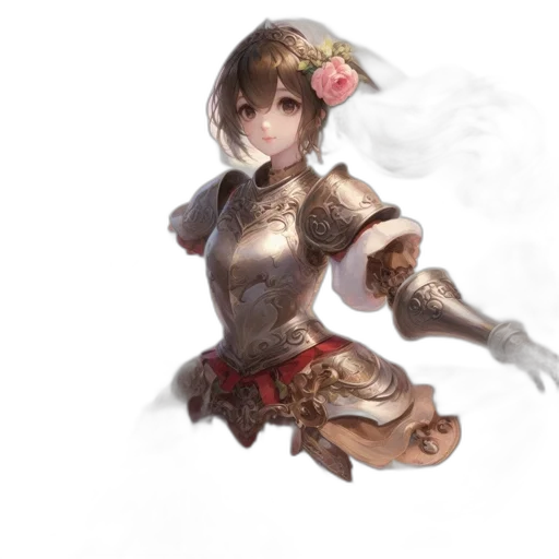 sword, staff, weapon, flower transparent PNG cut-out