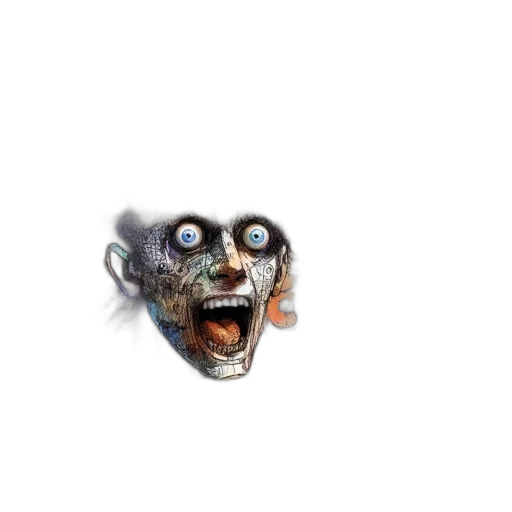 creature, mask, face, jewelry transparent PNG cut-out