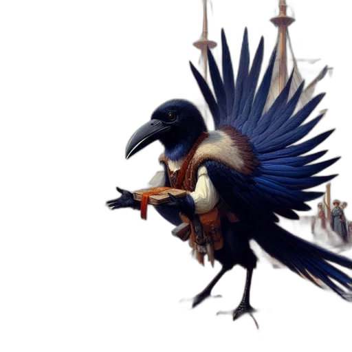 animal, dragon, staff, concept art transparent PNG cut-out