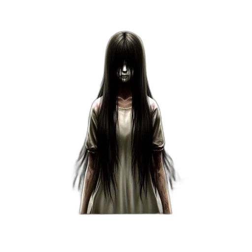 hair, mask, creature, dress transparent PNG cut-out