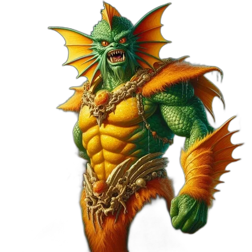 dragon, creature, staff, fantasy art transparent PNG cut-out