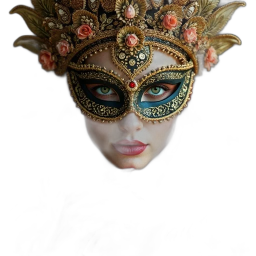 mask, crown, face, jewelry transparent PNG cut-out