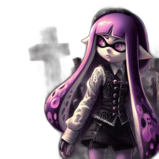 jacket, weapon, dress, concept art transparent PNG cut-out
