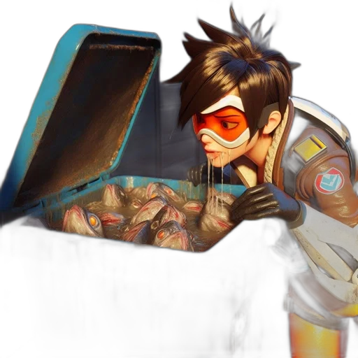 robot, weapon, concept art, cyberpunk transparent PNG cut-out