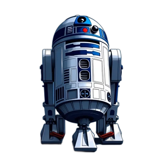 robot, pixel art, concept art, 3d render transparent PNG cut-out