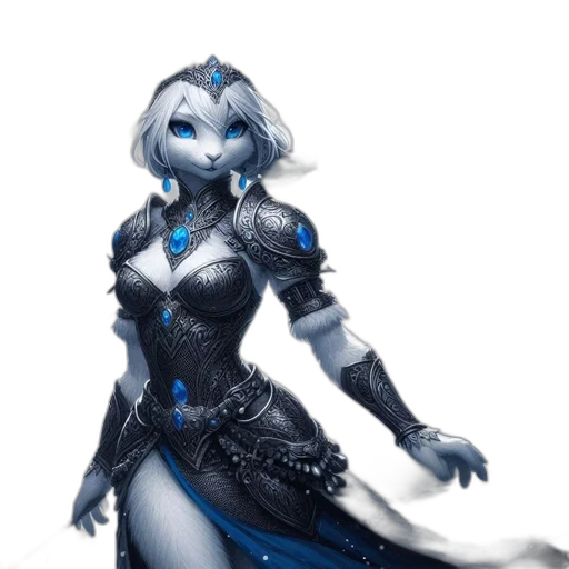 dress, staff, robot, mask transparent PNG cut-out