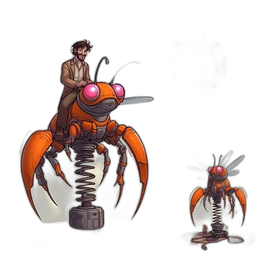 creature, robot, weapon, concept art transparent PNG cut-out