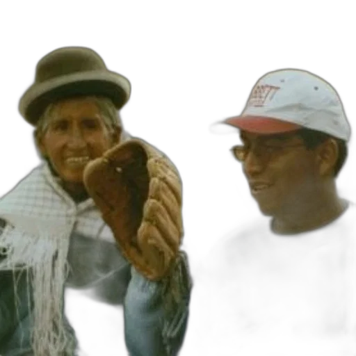 hat, two, people, sitting transparent PNG cut-out