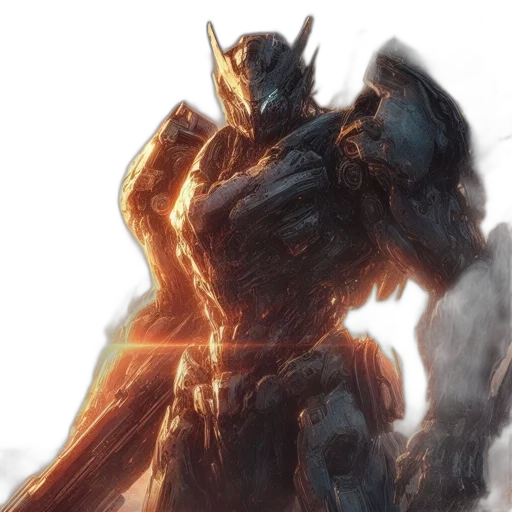 dragon, robot, weapon, creature transparent PNG cut-out