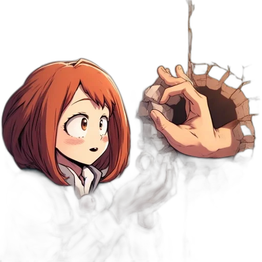 hair, creature, weapon, mask transparent PNG cut-out