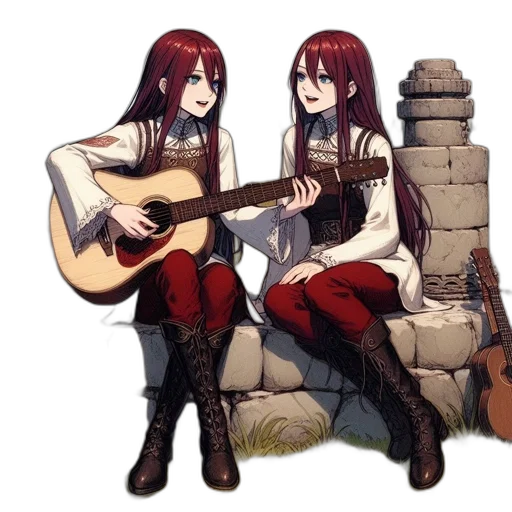 concept art, pixel art, anime, fantasy art transparent PNG cut-out