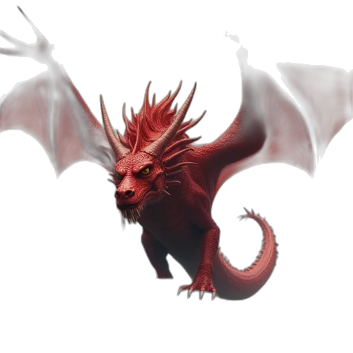 dragon, creature, animal, staff transparent PNG cut-out