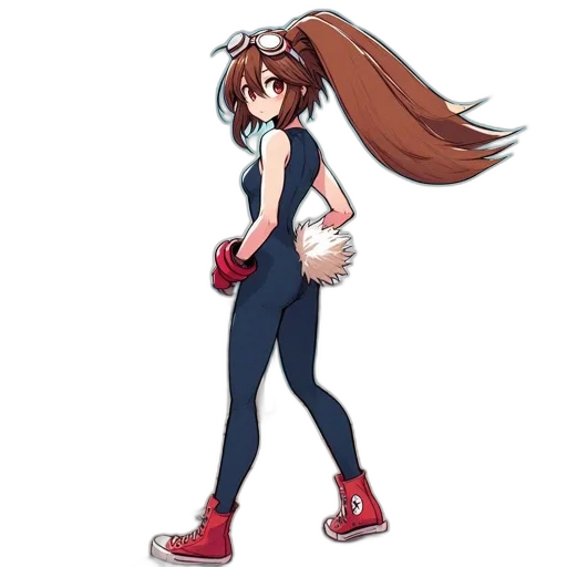 hair, staff, dress, animal transparent PNG cut-out