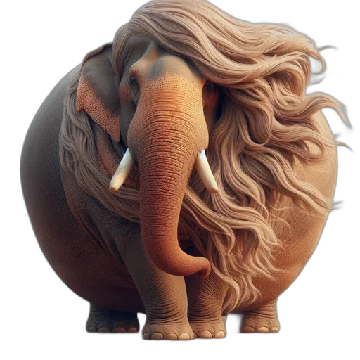 animal, creature, 3d render, photorealistic transparent PNG cut-out