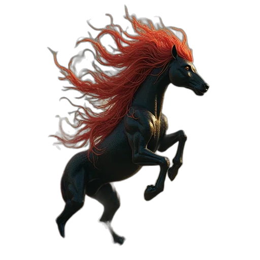 dragon, animal, creature, hair transparent PNG cut-out
