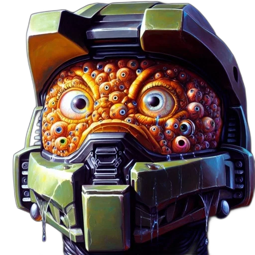 robot, mask, face, creature transparent PNG cut-out