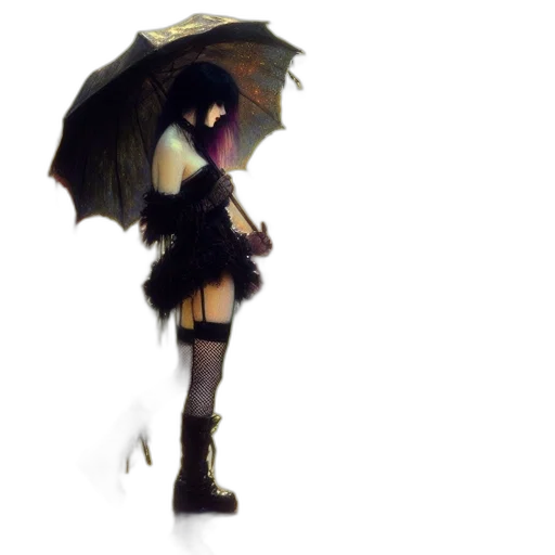 umbrella, weapon, staff, mask transparent PNG cut-out