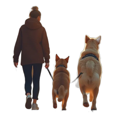 animal, staff, 3d render, women transparent PNG cut-out