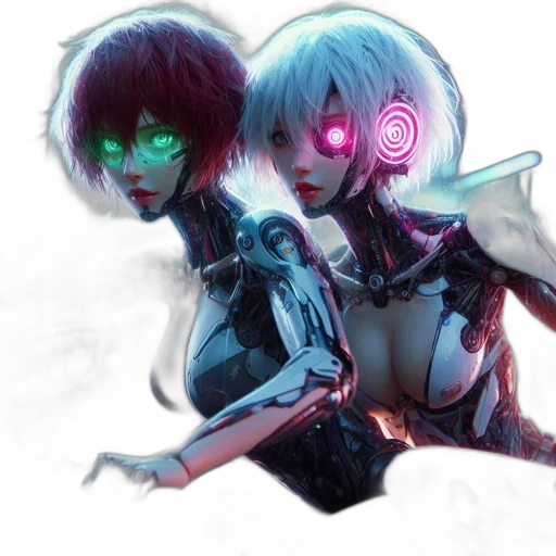 robot, mask, cyberpunk, concept art transparent PNG cut-out