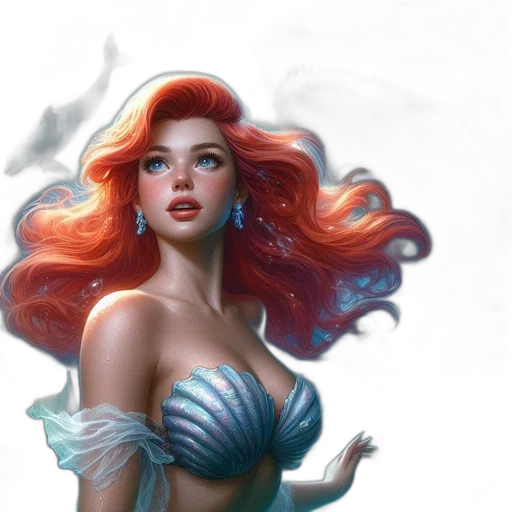 fantasy art, concept art, comic book art, photorealistic transparent PNG cut-out