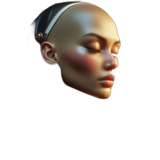 face, robot, mask, crown transparent PNG cut-out