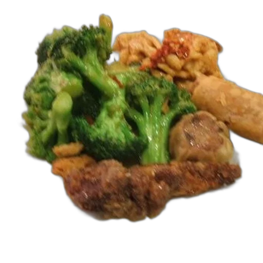 food, crown, 3d render, photorealistic transparent PNG cut-out