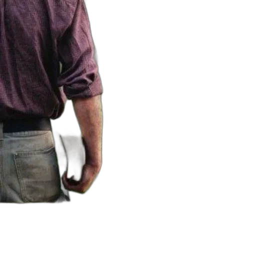 jacket, staff, weapon, shoes transparent PNG cut-out