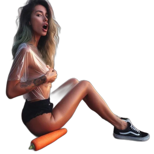 shoes, dress, hair, jewelry transparent PNG cut-out
