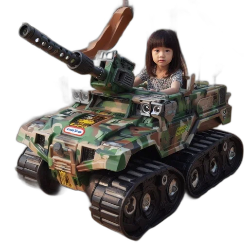 weapon, robot, car, 3d render transparent PNG cut-out
