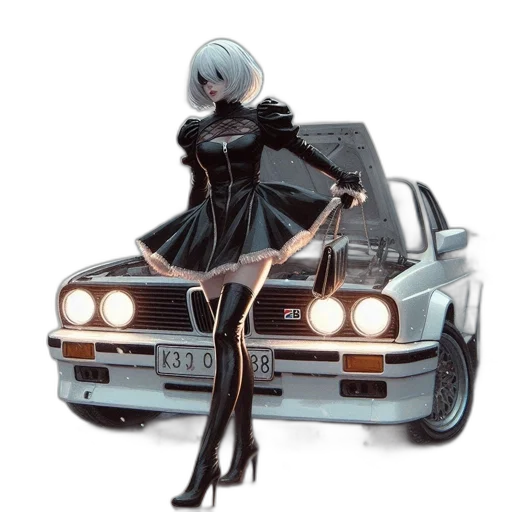 car, robot, dress, weapon transparent PNG cut-out