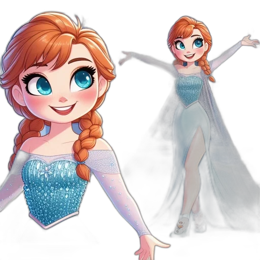dress, concept art, 3d render, cartoon transparent PNG cut-out