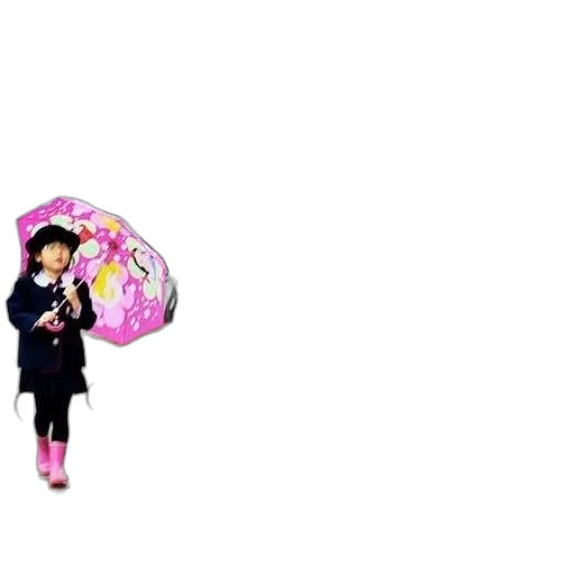 umbrella, hat, jacket, staff transparent PNG cut-out