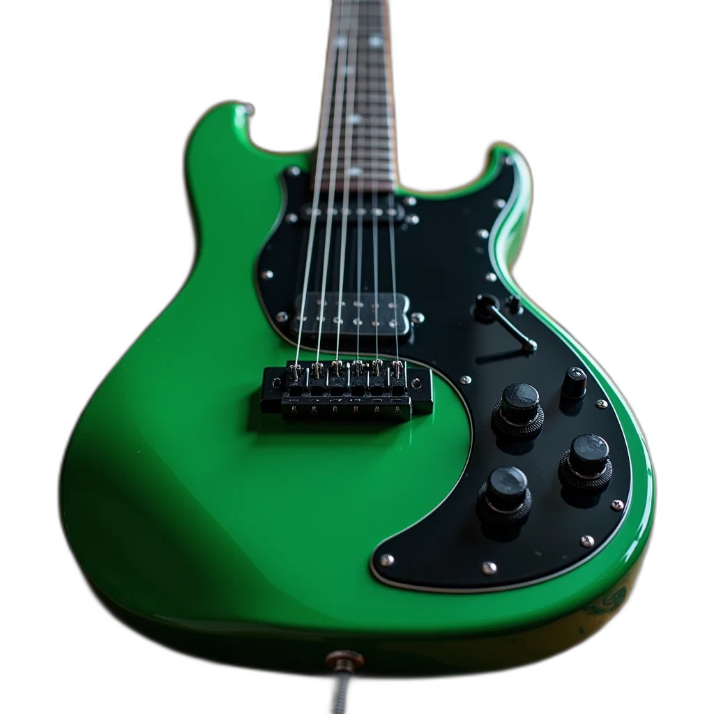 weapon, 3d render, photorealistic, green transparent PNG cut-out